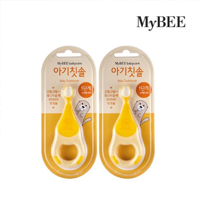 마이비 아기칫솔 1단계, 2개