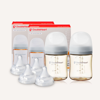 더블하트 모유실감 3세대 오후의베이지&새벽그레이 160ml 트윈더블세트