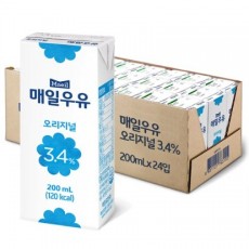 매일유업 매일우유 멸균우유 오리지널 200ml, 24개