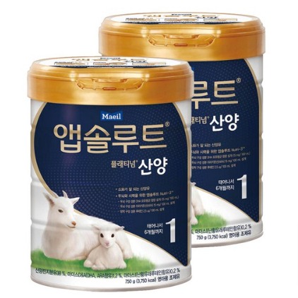 앱솔루트 플래티넘 산양분유 1단계, 2개