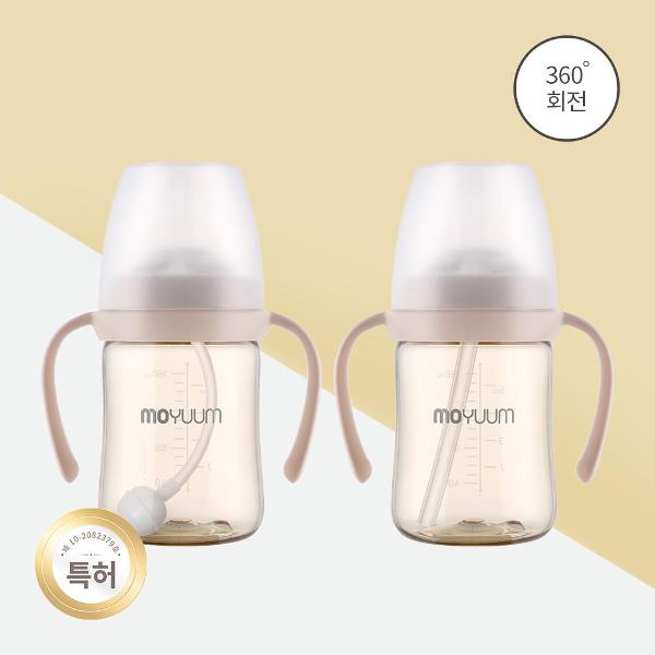 PPSU 360도 올인원 빨대컵 170ml 풀세트(젖병 호환)