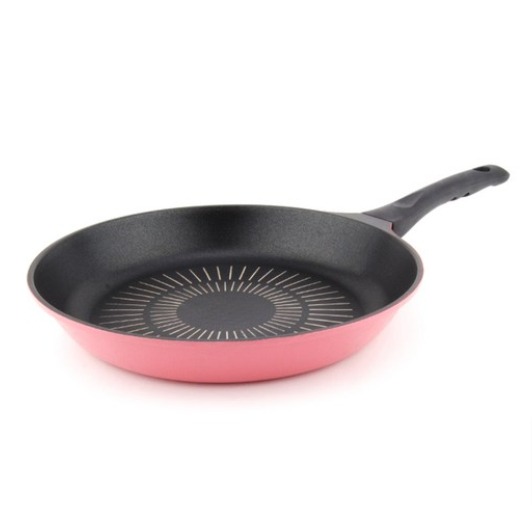 키친아트 본 핑크 후라이팬 28 cm, 1개