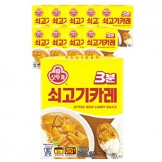 오뚜기 3분 쇠고기카레 200g, 10개