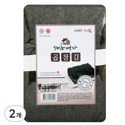 해초명가 진도 재래 곱창김, 2개