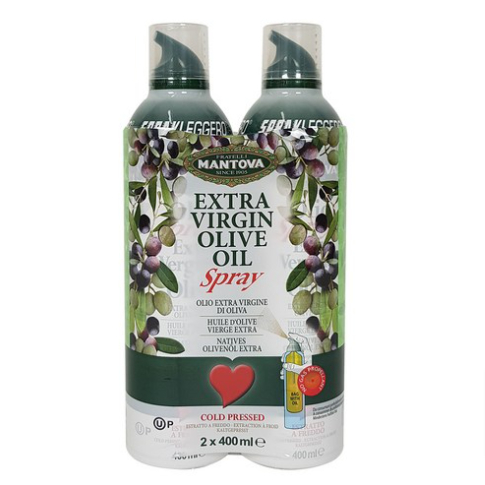 만토바 엑스트라버진 올리브오일 스프레이, 400ml, 2개