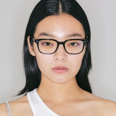 페이크미 버그 BSV 직사각형 얇은 사각 뿔테 안경 그린틴트 선글라스 겸용