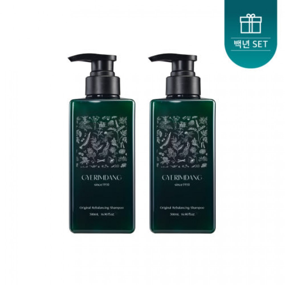 계림당 백년 SET (베이직 두피 케어) 오리지널 리밸런싱 비건 샴푸 500ml 2개