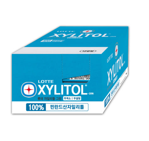 롯데 무설탕 자일리톨 그린 껌 공부할때 씹는 졸음 금연 틀니 붙지않는 치아 당뇨 민트